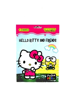 SOBRE PINTO Y PEGO HELLO KITTY Y SUS AMIGOS