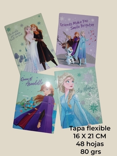 CUADERNO ABROCHADO FROZEN 16X21CM 48HJS