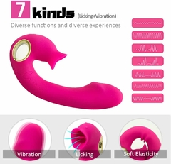 Vibrador Clitóris Sucção e Língua Sucker Rosa Viva - Recarregável - SexToy Online - O melhor SexShop da internet