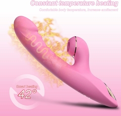 Vibrador Feminino e Sucção com Aquecimento 7 Vibrações - comprar online