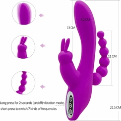 Vibrador e Sucção com 10 Velocidades para Mulheres