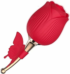 Imagem do Sugador de Clitóris com Vibrador - Flower Butterfly