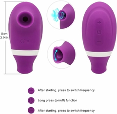 Sugador de Clitóris Vibrador Rotativo 10 Modos e 7 Vibracoes - comprar online