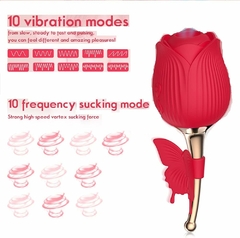 Sugador de Clitóris com Vibrador - Flower Butterfly - comprar online