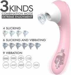 Vibrador e Sugador Clitóris 2 em 1 - 10 Vibrações 5 Sucções - comprar online