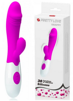 Vibrador Silicone 2 motores e 30 Velocidades PRETTYLOVE Snappy