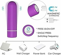 Bullet S-Hande Cápsula Vibratória Recarregável - SexToy Online - O melhor SexShop da internet