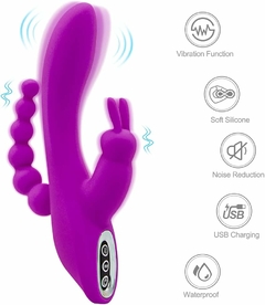 Imagem do Vibrador e Sucção com 10 Velocidades para Mulheres