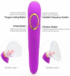 Vibrador e Sucção para Mulher com 10 Modos de Vibração - SexToy Online - O melhor SexShop da internet