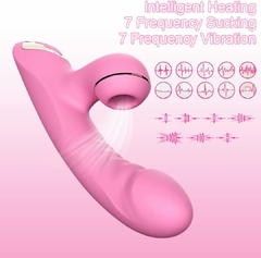 Vibrador Feminino e Sucção com Aquecimento 7 Vibrações na internet