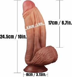 Pênis de Dupla Densidade Grosso - Nature Cock 24,5cm - loja online