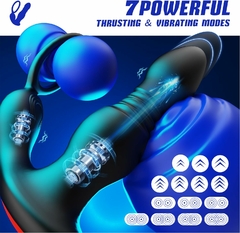 Vibrador Anal e Massageador de Próstata com Anel 7 Modos - comprar online