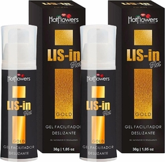 Kit 2 gel LIS-in Gold Extra Forte Facilitador Deslizamento