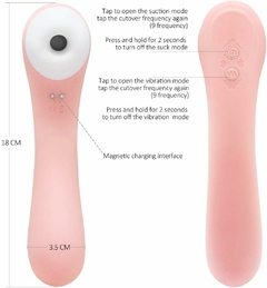 Vibrador e Sugador Clitóris 2 em 1 - 10 Vibrações 5 Sucções - SexToy Online - O melhor SexShop da internet