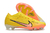 Chuteira Nike Air Zoom Mercurial Vapor IX Elite Campo FG - Amarela com detalhes em branco