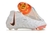 Chuteira Nike Phantom Luna Campo FG- Branca com detalhes em laranja