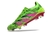 Chuteira Adidas Predator Accuracy Campo FG- Verde com detalhes em rosa e amarelo na internet