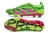 Chuteira Adidas Predator Accuracy Campo FG- Verde com detalhes em rosa e amarelo - comprar online