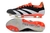 Chuteira Adidas Predator 30 Campo FG- Preta com detalhes em branco e laranja - comprar online