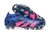 Chuteira Adidas Predator Accuracy Campo FG- Azul escuro com detalhes em rosa