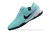 Chuteira Nike Tiempo Legend Society TF- Ciano com detalhes em preto e roxo na internet