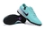 Chuteira Nike Tiempo Legend Society TF- Ciano com detalhes em preto e roxo - loja online