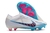 Chuteira Nike Air Zoom Mercurial Vapor XV Campo FG- Branca com detalhes em rosa