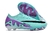 Chuteira Nike Air Zoom Mercurial Vapor IX Campo FG- Ciano com detalhes em preto