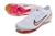 Chuteira Nike Air Zoom Mercurial Vapor IX Campo FG- Branca com detalhes em rosa - comprar online