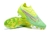 Chuteira Nike Phantom GX Campo FG - Verde limão com detalhes em rosa - comprar online