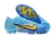 Chuteira Nike Air Zoom Mercurial Vapor XV Campo FG- Azul com detalhes em amarelo