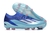 Chuteira Adidas X Crazyfast Campo FG - Azul com detalhes em ciano