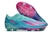 Chuteira Adidas X Crazyfast Campo FG - Azul marinho com detalhes em rosa