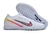 Chuteira Nike Air Zoom Mercurial Vapor XV Society TF - Branca com detalhes em vermelho