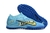 Chuteira Nike Air Zoom Mercurial Vapor XV Society TF - Azul com detalhes em amarelo