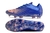 Chuteira New Balance Vivid Spark Campo FG- Azul com detalhes em laranja - comprar online