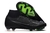 Chuteira Nike Air Zoom Mercurial Vapor IX Campo FG- Preta com detalhes em verde