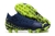 Chuteira Puma Future Z Campo FG - Azul escuro com detalhes em verde