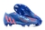 Chuteira Adidas Predator Edge Campo FG- Azul com detalhes em vermelho