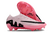 Chuteira Nike Air Zoom Mercurial Vapor XV Campo FG- Rosa com detalhes em preto