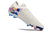 Chuteira Nike Phantom GX 2 Campo FG- Branca com detalhes em verde e rosa - loja online