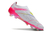 Chuteira Adidas Predator 30 Campo FG- Branca com detalhes em rosa - loja online