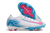 Chuteira Nike Air Zoom Mercurial Vapor XVI Campo FG- Branca com detalhes em azul