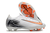 Chuteira Nike Air Zoom Mercurial Vapor XVI Campo FG- Branca com detalhes em Laranja