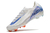 Chuteira Nike Air Zoom Mercurial Vapor XVI Campo FG- Branca com detalhes em azul - IMPERIUM SPORTS | LOJA DE ARTIGOS ESPORTIVOS