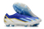 Chuteira Adidas X Crazyfast Campo FG - Branca e azul