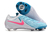 Chuteira Nike Phantom GX 2 Campo FG- Ciano com detalhes em branco