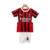 Kit Infantil Milan I 24/25 - Preta e vermelha