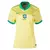 Camisa Seleção I Brasileira 24/25 - Torcedor Nike Feminina - Amarela com detalhes em verde