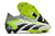 Chuteira Adidas Predator Accuracy Campo FG- Branca com detalhes em verde